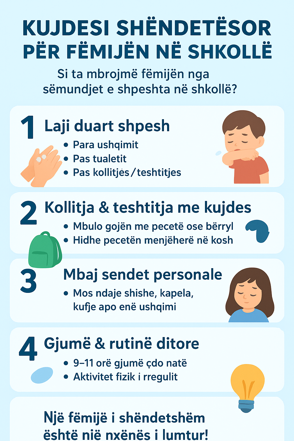 Kujdesi shendetsor per femijen gjate shkolles